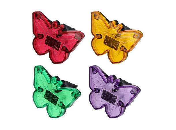 Sommerfugl PP Solar 9x9x8,5cm 4ass Display med 16stk 